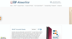 Desktop Screenshot of cmfacoustics.com.au